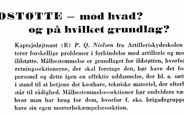 Ildstøtte — mod hvad?