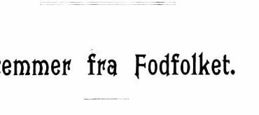 Stemmer fra Fodfolket