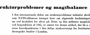 Strukturproblemer og magtbalance