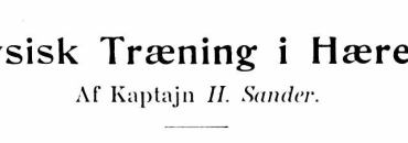 Fysisk Træning i Hæren - 2