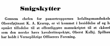 Snigskytter