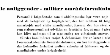 Civile anliggender — militær områdeforvaltning