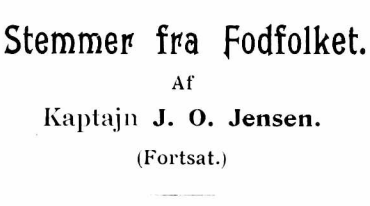 Stemmer fra fodfolket (fortsat)