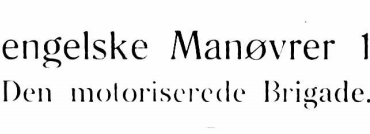 De engelske Man&oslash;vrer 1927
