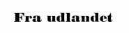 Fra udlandet - 1965