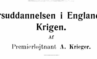 Officersuddannelsen i England under Krigen