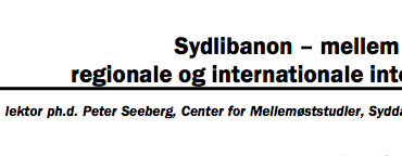 Sydlibanon – mellem lokale, regionale og internationale interesser