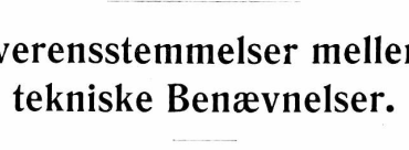 Om Uoverensstemmelser mellem krigstekniske Benævnelser